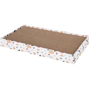 Frisco Double-Wide Cat Scratcher Toy with Catnip, 1 count, Modern Terrazzo