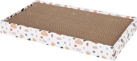Frisco Double-Wide Cat Scratcher Toy with Catnip, Modern Terrazzo, 1 count