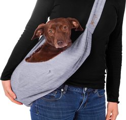 iPrimio Hands-Free Reversible Dog & Cat Sling Carrier, Gray, Small