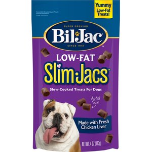 Bil-Jac Low-Fat SlimJacs Slow-Cooked Dog Treat, 4-oz pouch