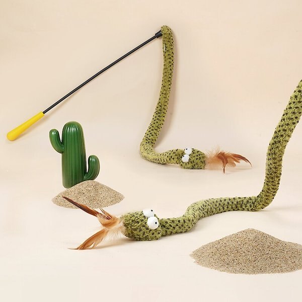 ZEZE Lovely & Delicate Forest Snake Tease Wand Cat Toy
