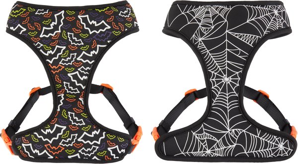 Frisco Halloween Bat Spider Over-The-Head Reversible Harness, Small slide 1 of 8