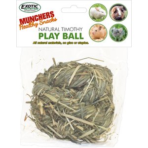 Exotic Nutrition Natural Timothy Play Ball Small Animal Treat