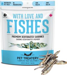 The Granville Island Pet Treatery 'With Love & Fishes Dehydrated Sardine Dog & Cat Treats, 3.17-oz bag