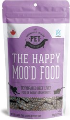 The Granville Island Pet Treatery The Happy Moo'D Food Dehydrated Beef Liver Dog & Cat Treats, 3.17-oz bag