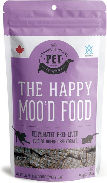 The Granville Island Pet Treatery The Happy Moo'D Food Dehydrated Beef Liver Dog & Cat Treats, 3.17-oz bag slide 1 of 2