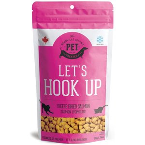The Granville Island Pet Treatery Let's Hook Up Freeze-Dried Salmon Dog & Cat Treats, 1.76--oz bag