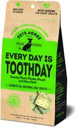 The Granville Island Pet Treatery Everyday is Tooth Day Pets Agree Grain-Free Breath Freshening Dog Treats, 16-oz bag