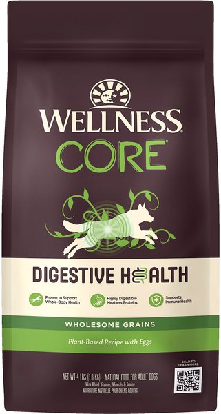 Wellness CORE Digestive Health Plant Based Recipe with Eggs Dry Dog Food, 4-lb bag slide 1 of 10