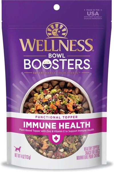 Wellness Bowl Boosters Plant Based Immunity Health Dog Food Topper, 4-oz bag slide 1 of 9