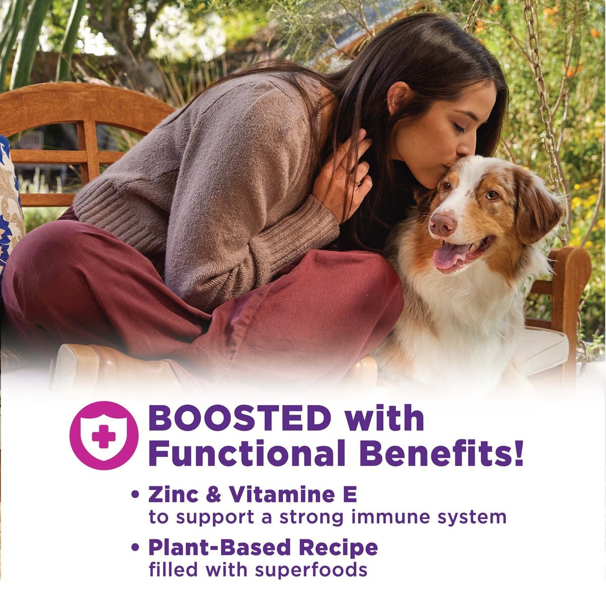Wellness Bowl Boosters Plant Based Immunity Health Dog Food Topper, 4-oz bag