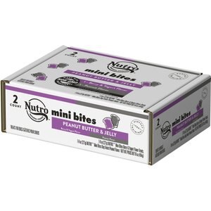 Nutro Mini Bites PB&J Pack Dog Treats, 8-oz bag, case of 2