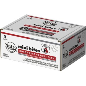 Nutro Mini Bites Roadhouse Pack Dog Treats, 8-oz bag, case of 3