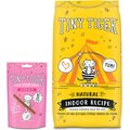 Tiny Tiger Meaty Tenders Sticks Cat Treats, Salmon Recipe + Natural Indoor Recipe Chicken Flavor Dry Food, 18-lb bag
