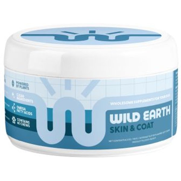 Wild Earth Skin & Coat Dog Supplement, 6.3-oz bottle
