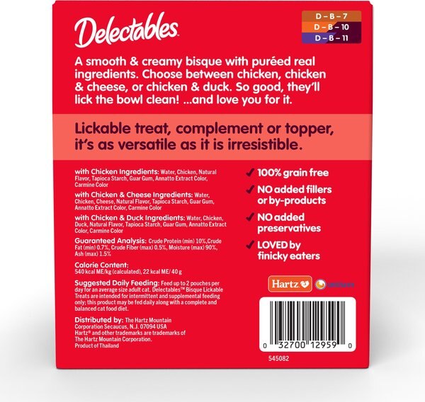 Hartz Delectables Stew & Bisque Variety Pack Lickable Cat Treats