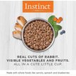 INSTINCT Grain-Free Minced Recipe with Real Rabbit Wet Cat Food Cups, 3 ...