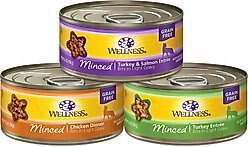 Wellness Complete Health Minced Poultry Pleasers Variety Pack Grain-Free Canned Cat Food, 5.5-oz, case of 60