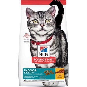 Hill's Science Diet Adult Indoor Chicken Recipe Dry Cat Food, 15.5-lb bag, bundle of 2