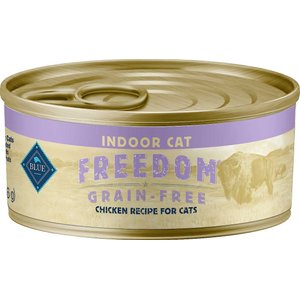 Blue Buffalo Freedom Indoor Adult Chicken Recipe Grain-Free Canned Cat Food, 5.5-oz, case of 48