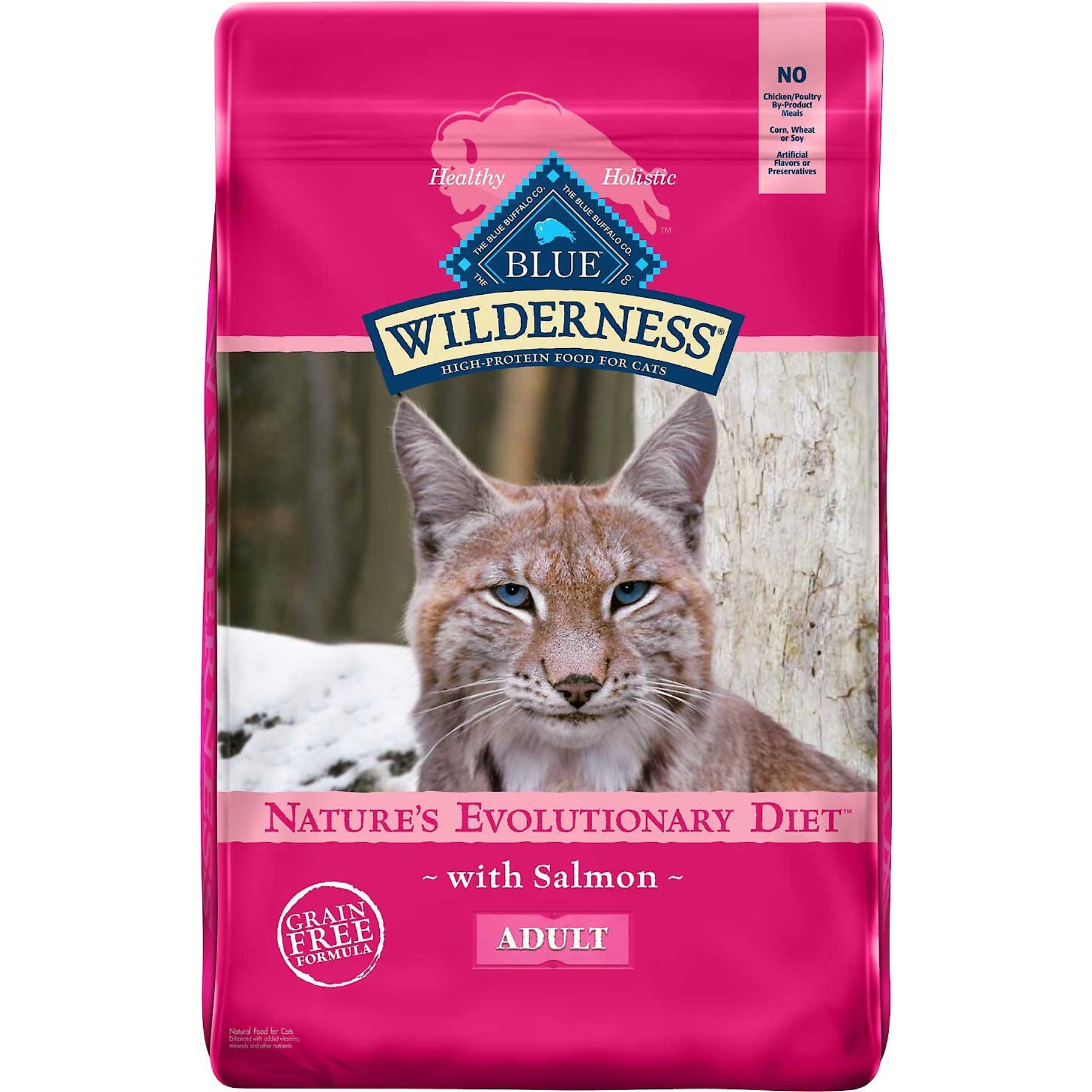 BLUE BUFFALO Wilderness Salmon Recipe Grain Free Dry Cat Food 11 lb bag Chewy