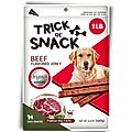 Trick or Snack Natural Smoked Delicious Soft Tender Nutritious Healthy Beef Original Jerky Dog Treat, 1-lb bag