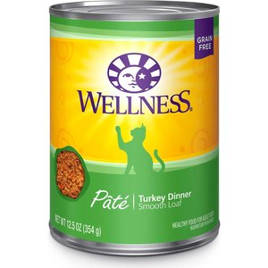 Wellness Complete Health Turkey Formula Grain-Free Canned Cat Food, 12.5-oz, case of 24