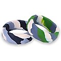 Sweet Paws Chunky Wearable Puppy Teether Stack Dog Toy, 2 count, K-9 Green