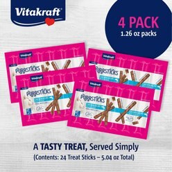 Vitakraft PurrSticks Meaty Chicken with Salmon Segmented & Breakable Deliciously Tender Cat Treats, 4 count, pack of 6 slide 2 of 9