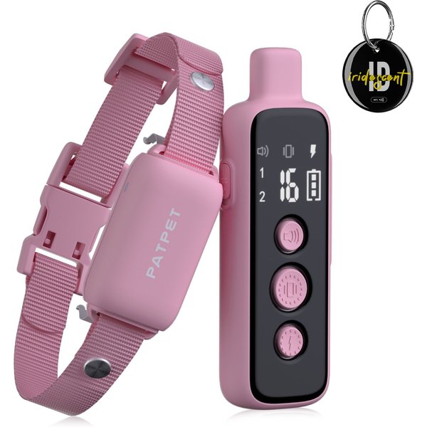 PATPET P650 AntiBark & Remote Dog Training Collar, Small, Pink, 1