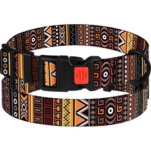 CollarDirect Tribal Pattern Aztec Design Nylon Dog Collar, Multicolor 3, Large