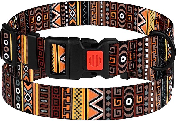 CollarDirect Tribal Pattern Aztec Design Nylon Dog Collar, Multicolor 3, X-Large slide 1 of 5