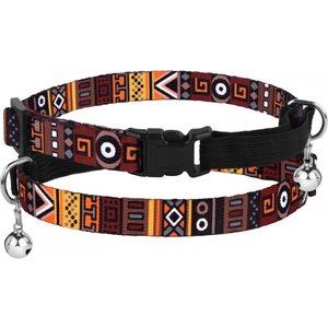 CollarDirect Tribal Pattern Aztec Design Nylon Breakaway Cat Collar with Bell, Multicolor 3