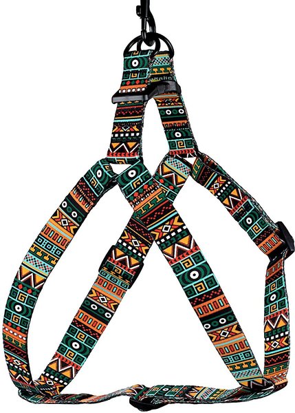 CollarDirect Tribal Pattern Aztec Design Adjustable Nylon Step-in Dog Harness, Multicolor 1, Small slide 1 of 5