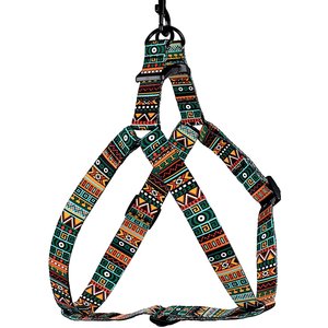 CollarDirect Tribal Pattern Aztec Design Adjustable Nylon Step-in Dog Harness, Multicolor 1, Small