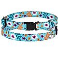 CollarDirect Floral Design Pattern Nylon Cat Collar, Mint Green