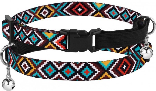 CollarDirect Tribal Pattern Ethnic Design Nylon Cat Collar, Multicolor 1 slide 1 of 4