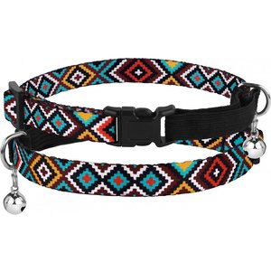 CollarDirect Tribal Pattern Ethnic Design Nylon Cat Collar, Multicolor 1