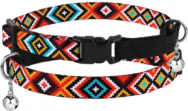 CollarDirect Tribal Pattern Ethnic Design Nylon Cat Collar, Multicolor 3 slide 1 of 4