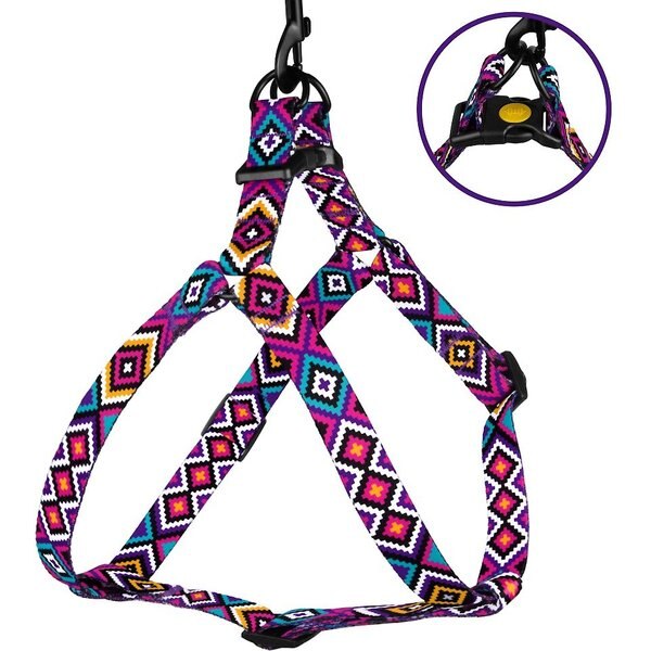 CollarDirect Floral Pattern Adjustable Nylon Step-in Dog Harness