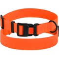 CollarDirect Waterproof PVC Coated Dog Collar, Orange, Large