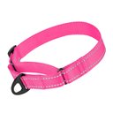 CollarDirect Reflective Martingale Nylon Dog Collar, Pink, Large