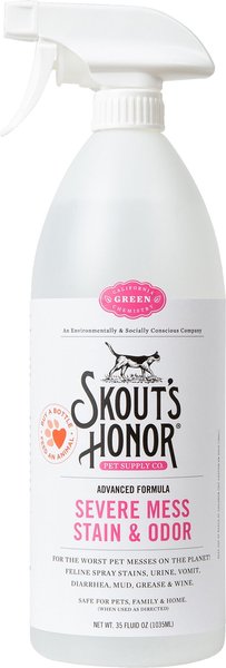 Skout's Honor Severe Mess Solution Dog & Cat Stain & Odor Cleaner, 35-oz bottle slide 1 of 7
