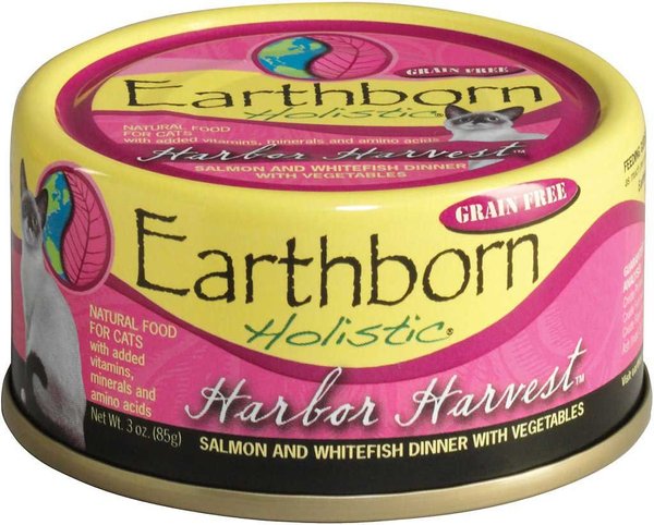 Earthborn Holistic Harbor Harvest Grain-Free Natural Canned Cat & Kitten Food, 3-oz, case of 24, bundle of 2 slide 1 of 3