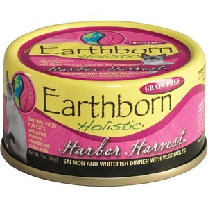 Earthborn Holistic Harbor Harvest Grain-Free Natural Canned Cat & Kitten Food, 3-oz, case of 48