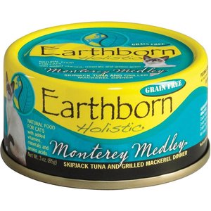 Earthborn Holistic Monterey Medley Grain-Free Natural Canned Cat & Kitten Food, 3-oz, case of 24, bundle of 2