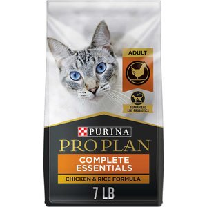 Purina Pro Plan Chicken & Rice Formula with Probiotics High Protein Cat Food, 7-lb bag, bundle of 2