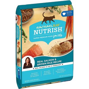 Rachael Ray Nutrish Natural Salmon & Brown Rice Recipe Dry Cat Food, 14-lb bag, bundle of 2