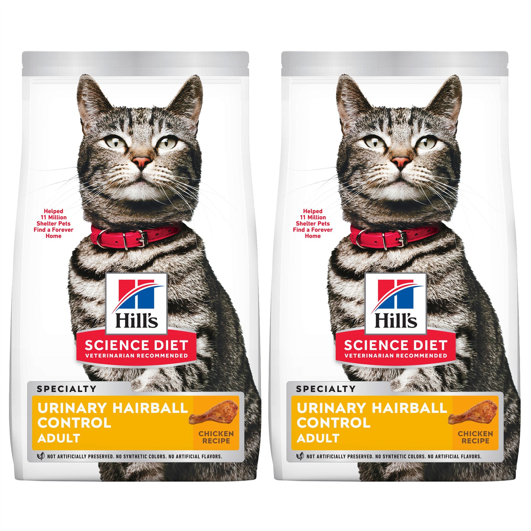 HILL S SCIENCE DIET Adult Urinary Hairball Control Chicken Recipe Dry Cat Food 7 lb bag Chewy