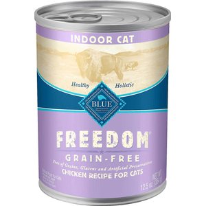 Blue Buffalo Freedom Indoor Adult Chicken Recipe Grain-Free Canned Cat Food, 12.5-oz, case of 12, bundle of 2